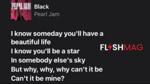 black pearl jam lyrics